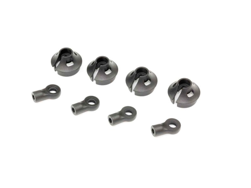 M128 - SHOCK BALL END & SPRING RETAINER (4pcs)