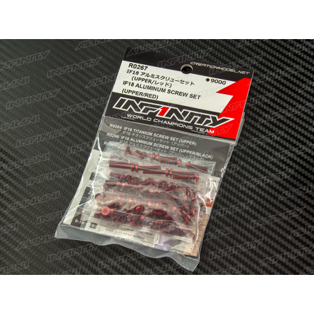 R0267 - IF18 ALUMINUM SCREW SET (UPPER/RED)
