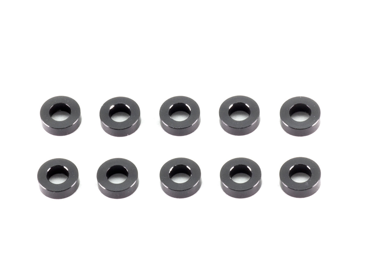 A006-20 - ALUMINUM WASHER 3x6x2.0mm (Black/10pcs)