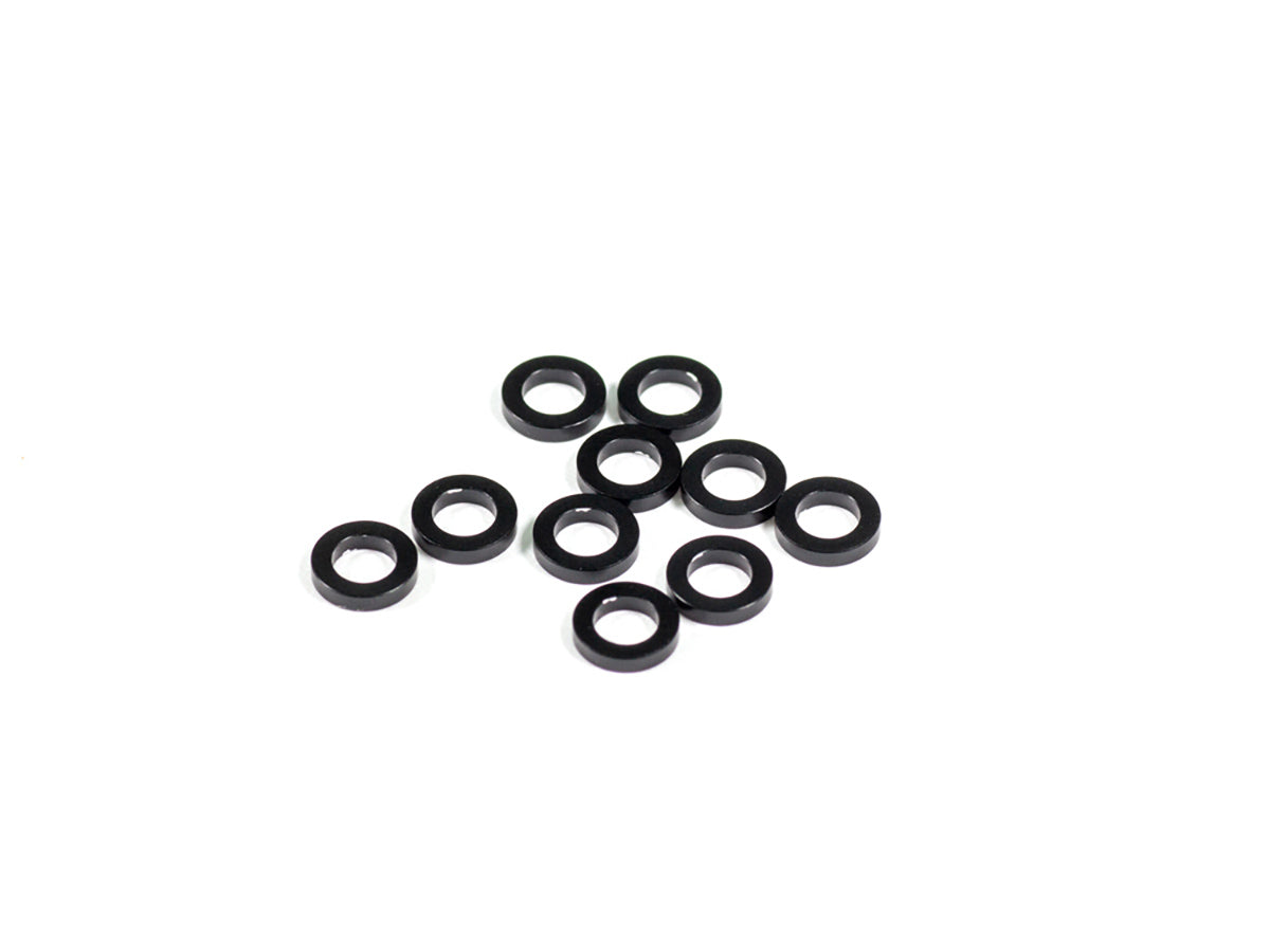 F067 - RIDE HEIGHT ADJUST ALUMINUM WASHER 1.0mm (Black/10pcs)
