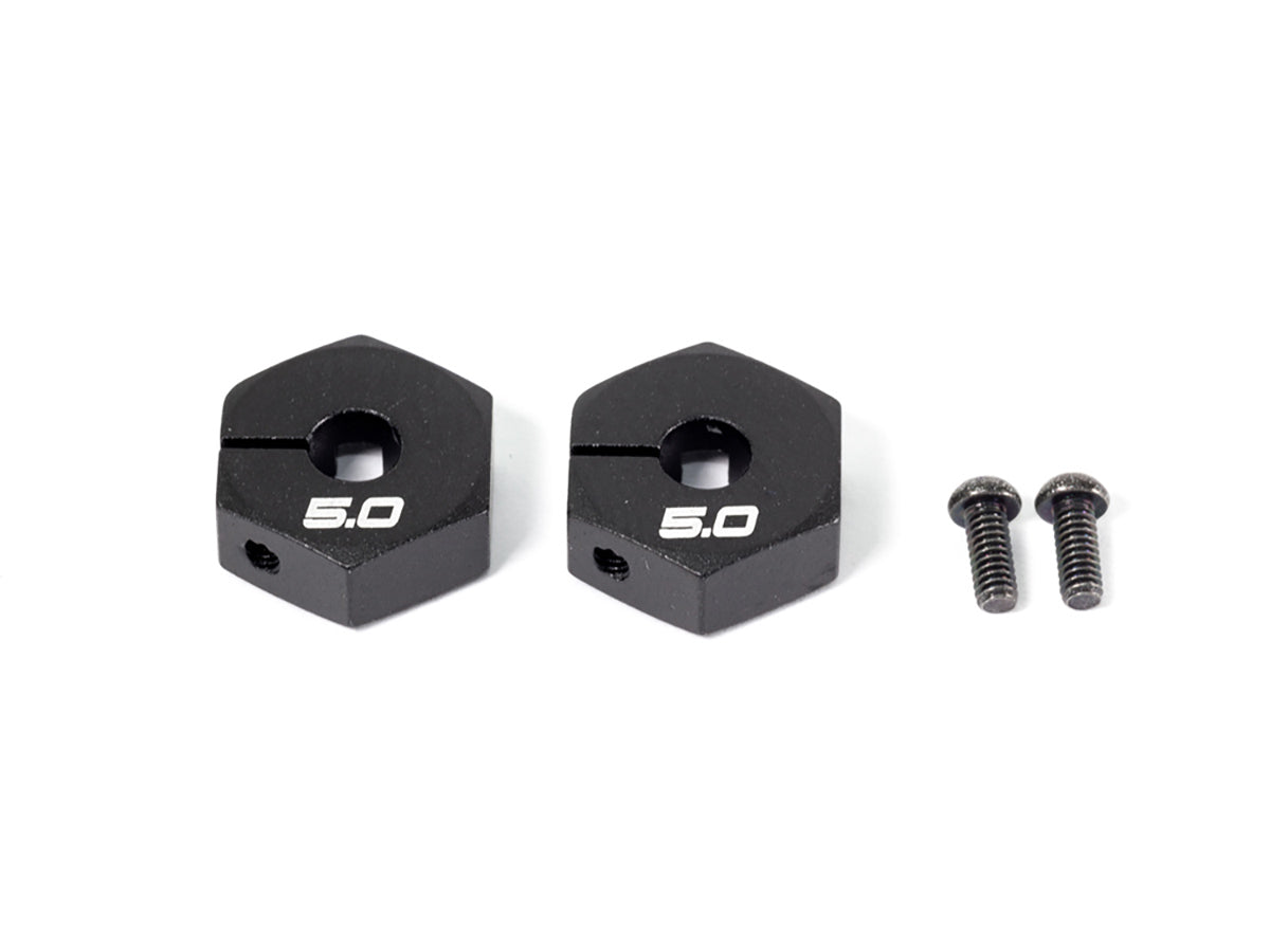 T043B - ALU HEX WHEEL HUB (5mm/2pcs) (B)