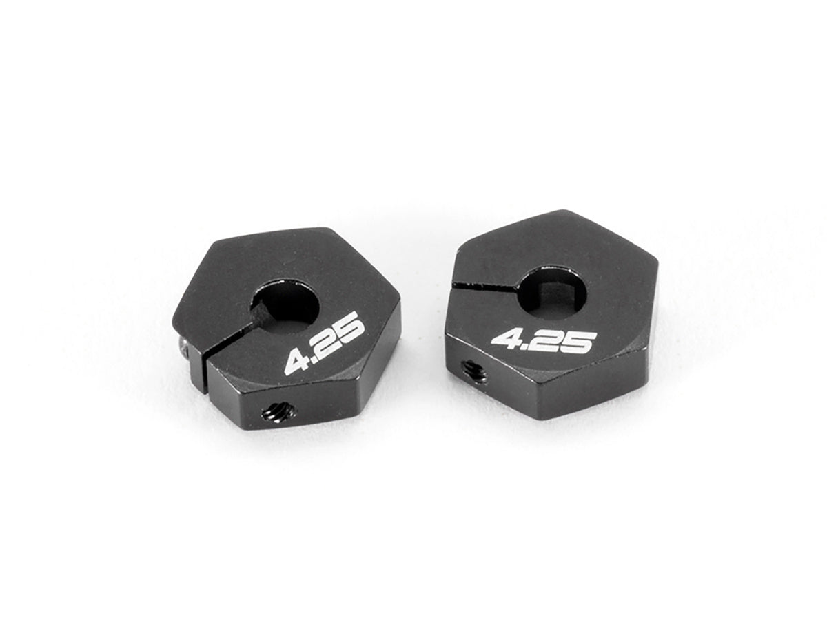 T101 - ALUMINUM HEX WHEEL HUB (4.25mm/BLACK/2pcs)