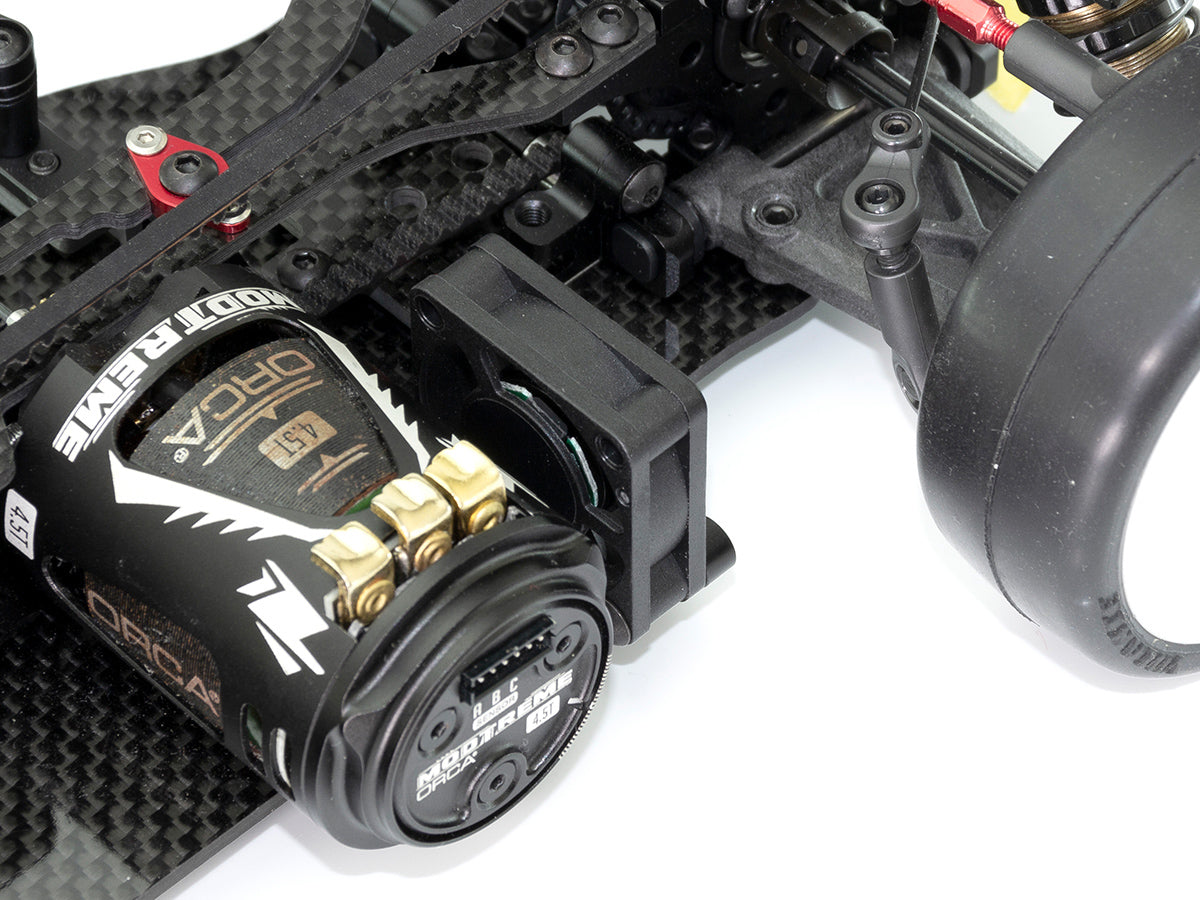 T259 - IF14-2 ALU. COOLING FAN MOUNT (Rear/Black)