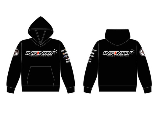 A00962XL - INFINITY TEAM HOODIE "4 STARS" (BK) 2XL SIZE