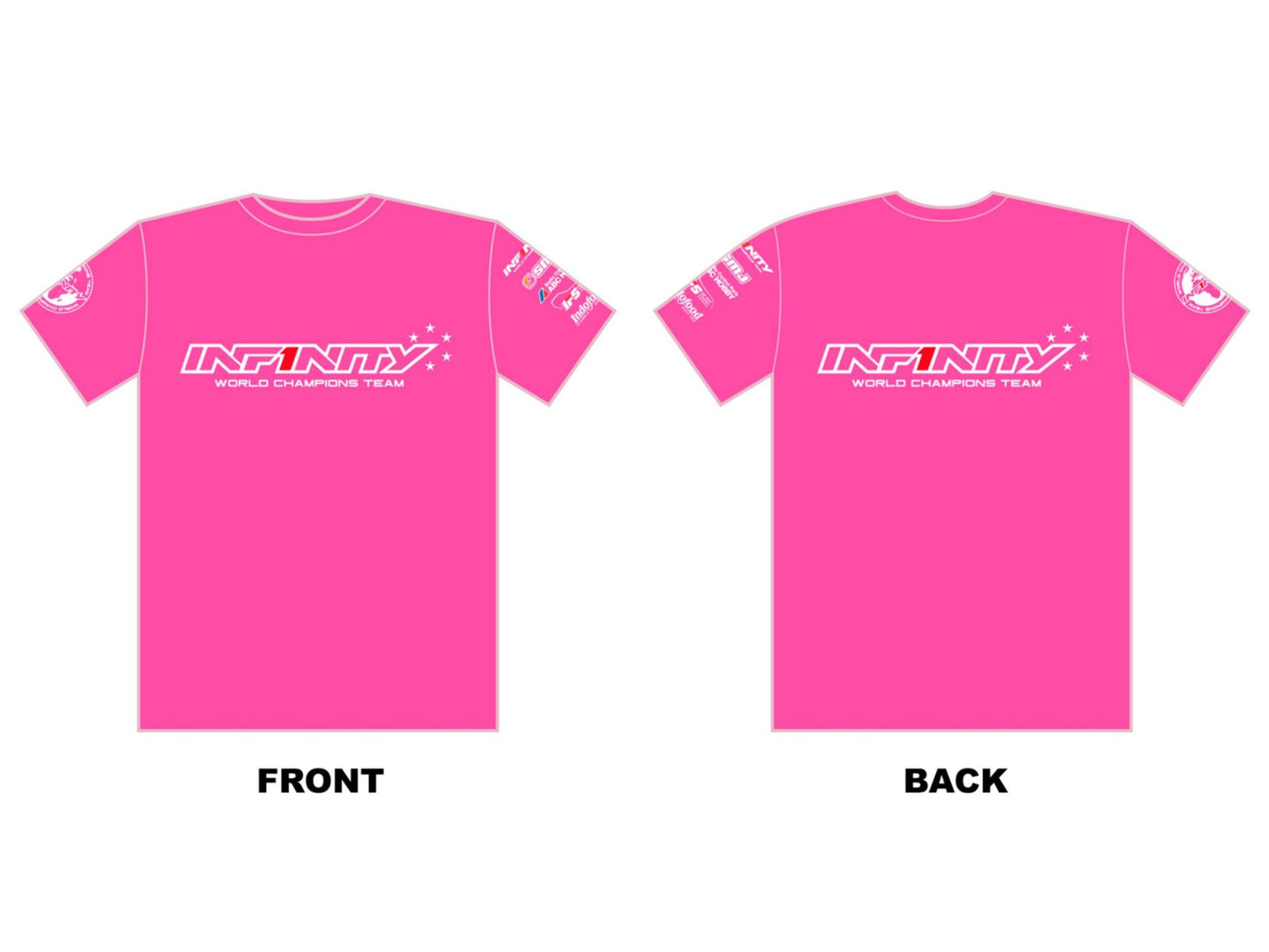 A0098 - INFINITY TEAM T-SHIRT SIZE  3 XL  "4 STERREN" (PK)
