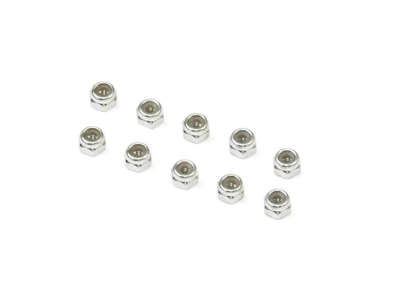 B072501 - M2.5 NYLON NUT (Silver/10pcs)
