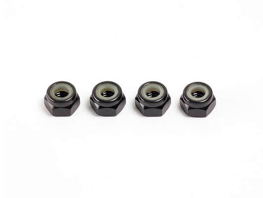 B07401 - M4 NYLON NUT (Black/4pcs)