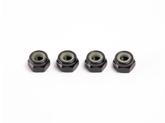 B07302 - M4 NYLON NUT (Black/4pcs)