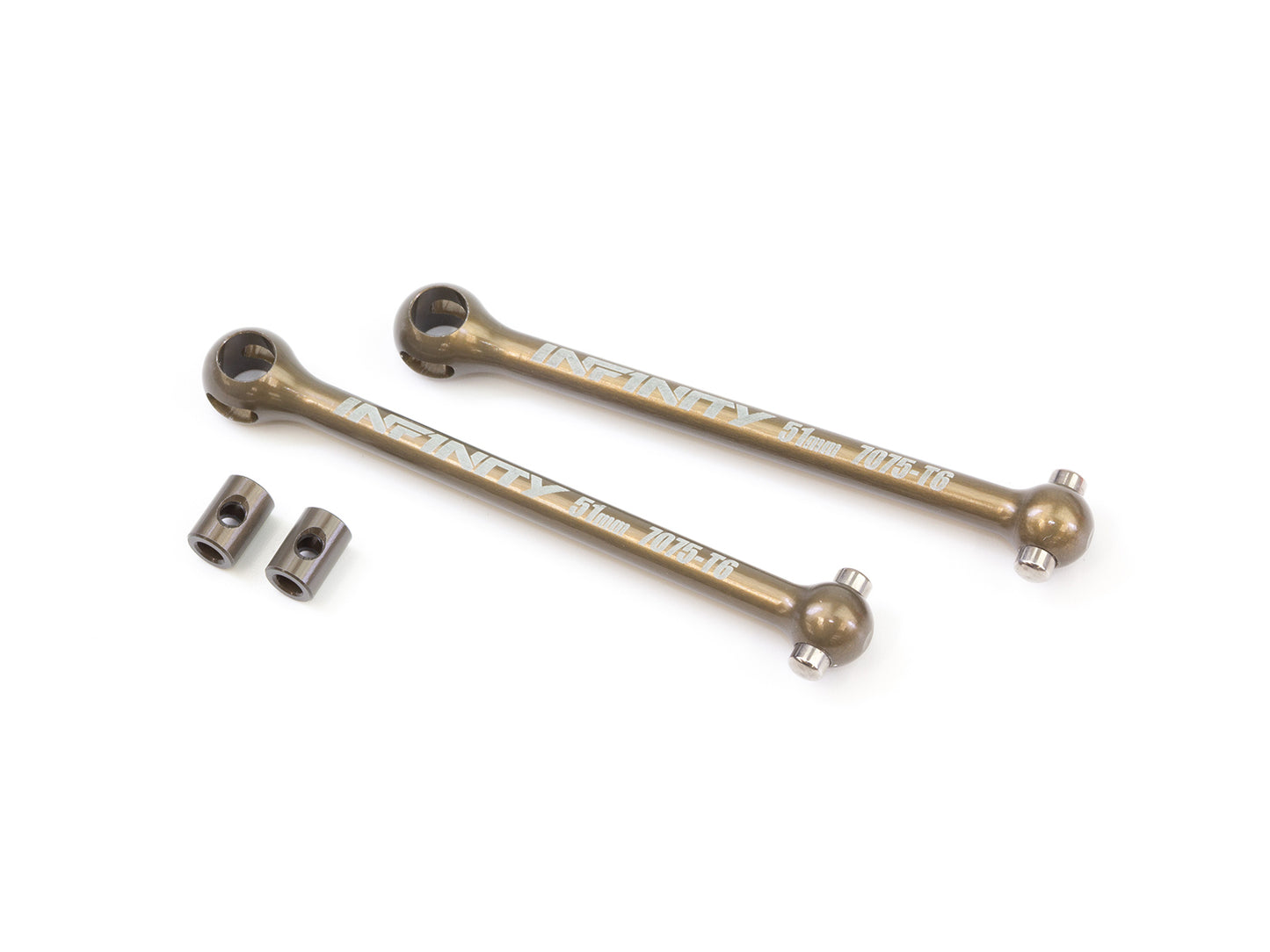 G302 - ALU REAR SWING SHAFT SET (Parallel/51mm)
