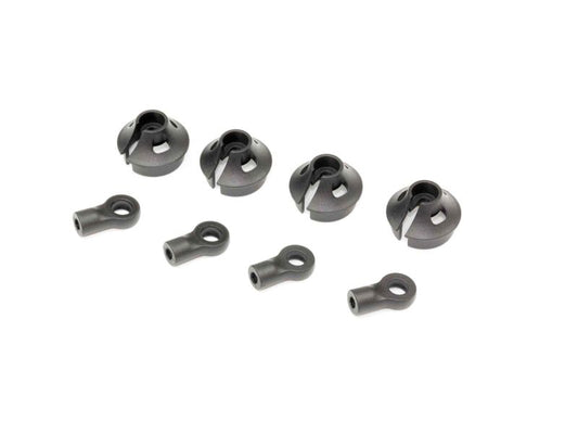 M128 - SHOCK BALL END & SPRING RETAINER (4pcs)