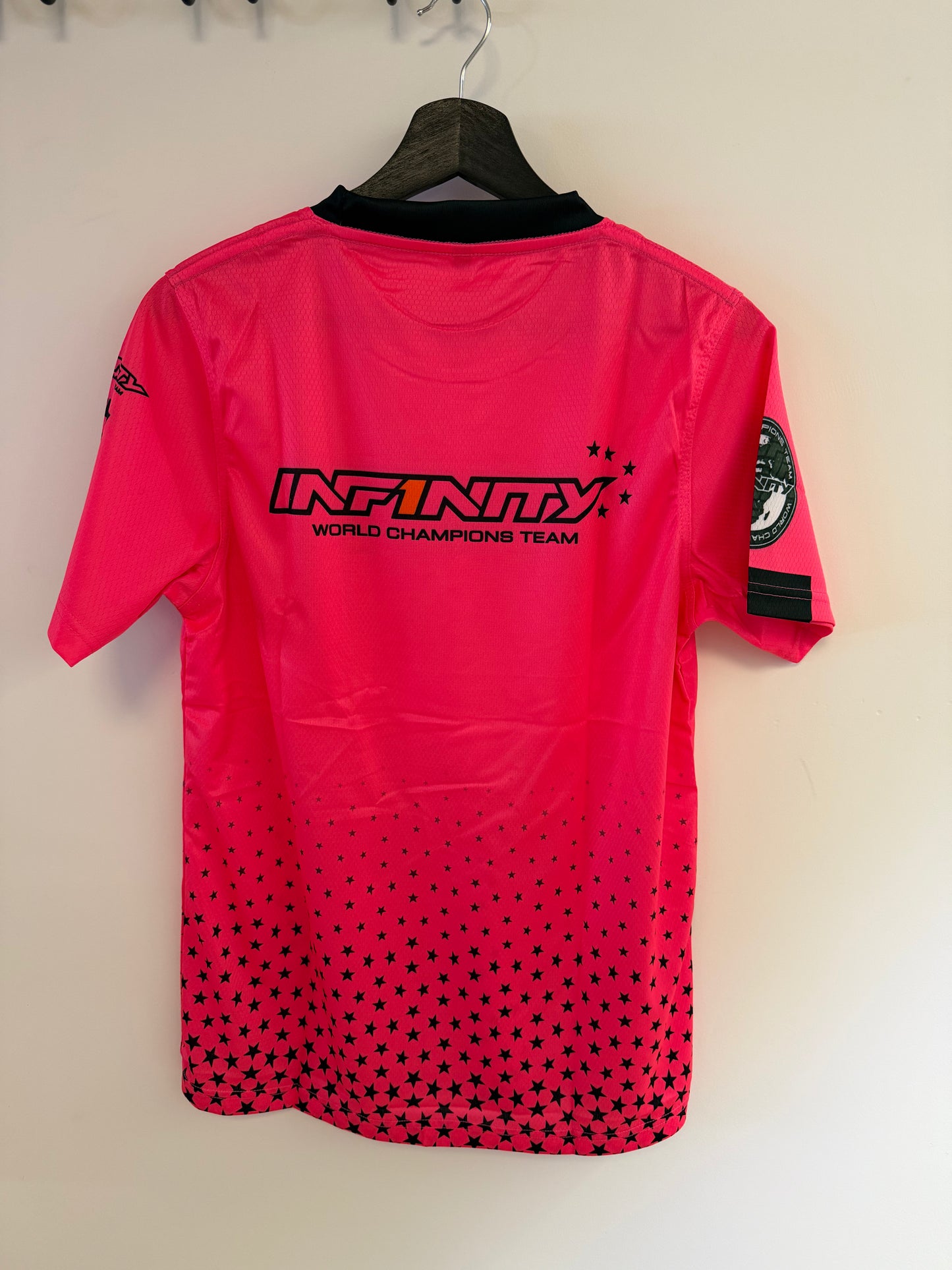 T-Shirt Fluorescent Pink Infinity L