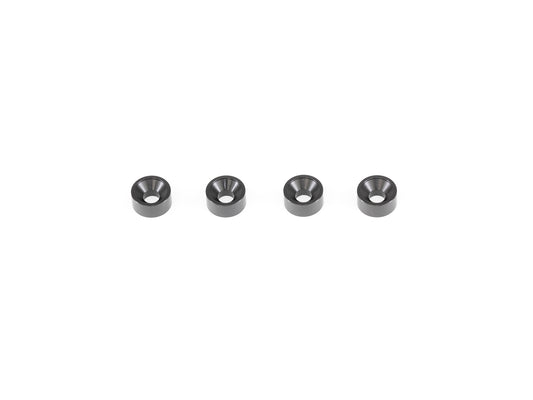 TS047 - ALU CONE WASHER 3x7.5mm (Black/4pcs)