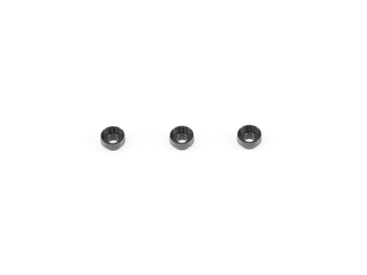 TS048 - ALU SERVO WASHER (Black/3pcs) – Inf1nity RC Cars