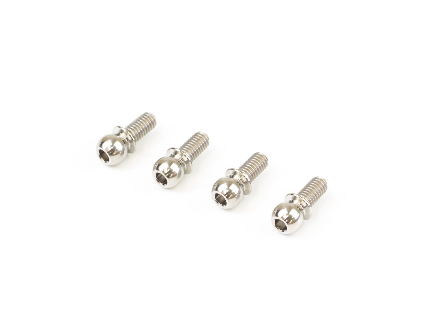 TS148 - 4.85mm TITANIUM UPPER PIVOT BALL STUD (M3x6mm/4pcs)