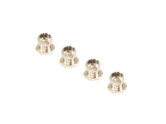 TS150 - LOW-MOUNTED LOWER ARM BALL 4.9mm (-1mm/Silver/4pcs)