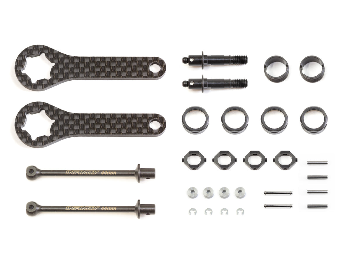 TS182 - FRONT ECS EVO DRIVE SHAFT SET (44mm)