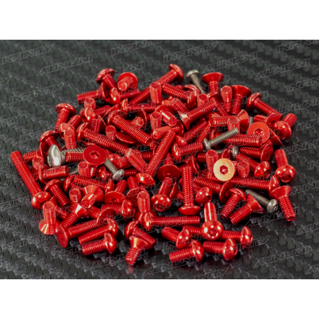 R0267 - IF18 ALUMINUM SCREW SET (UPPER/RED)