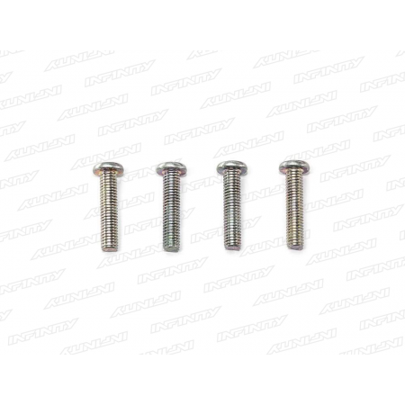 R0273 - SLIM HEAD SCREW M3x14mm (SILVER/4pcs)