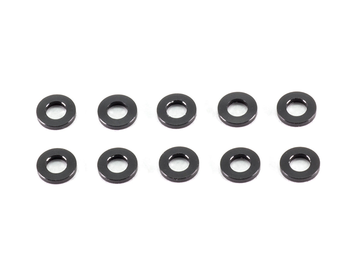 A006-10 - ALUMINUM WASHER 3x6x1.0mm (Black/10pcs)