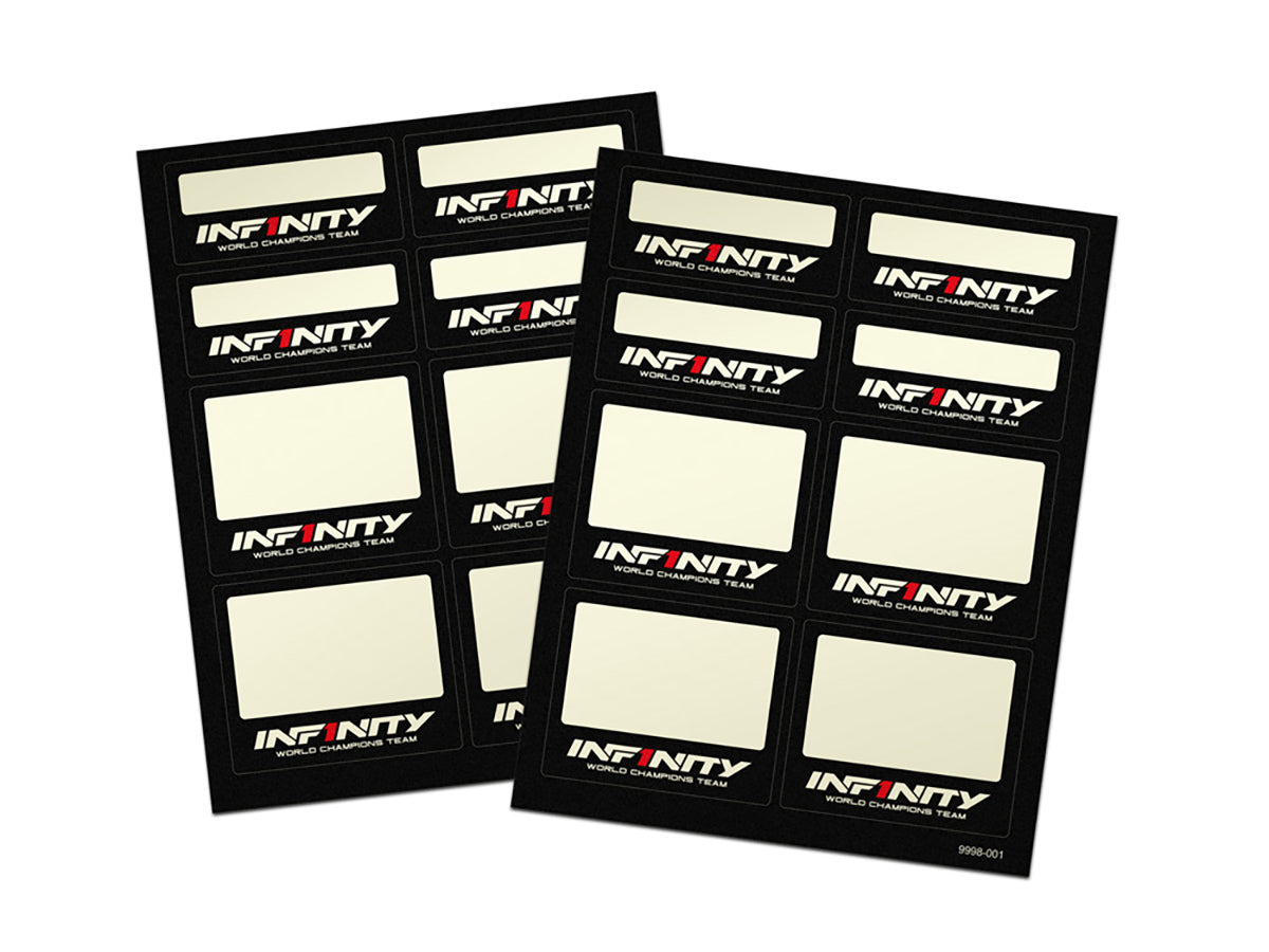 A0069 - INFINITY LABEL DECAL (2 Sheets)
