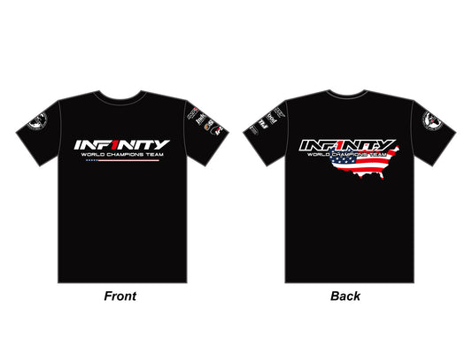 A0070-BK-2XL - INFINITY 2019 Team "U.S.A." T-Shirt (BK) 2XL size