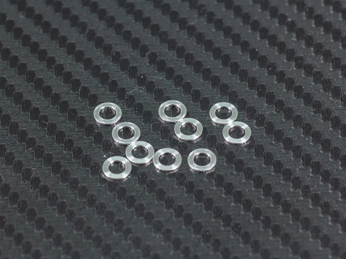 A73505 - ALUMINUM WASHER 3x5x0.5mm (Silver/10pcs)