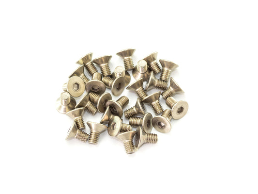 B02306-T - M3x6mm TITANIUM FLAT HEAD SCREW (30pcs)