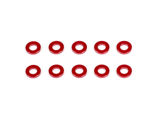 CM-A005-10 - ALUMINUM WASHER 3x6x1.0mm (Red/10pcs)