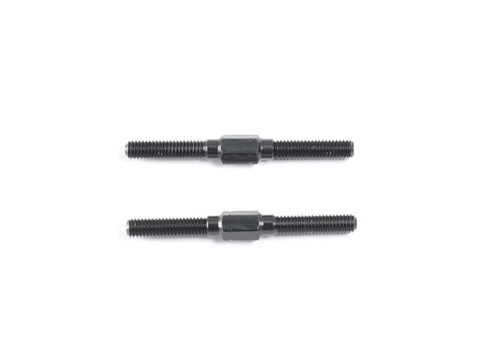 F019 - ALU TURNBUCKLE M3x33mm (Black/2pcs)