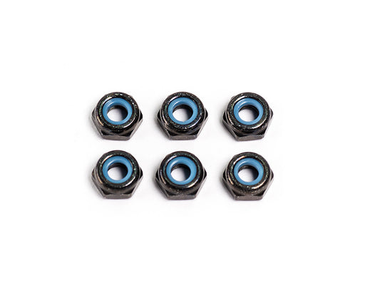 F049 - M3 NYLON NUT (Thin Type/Black/6pcs)