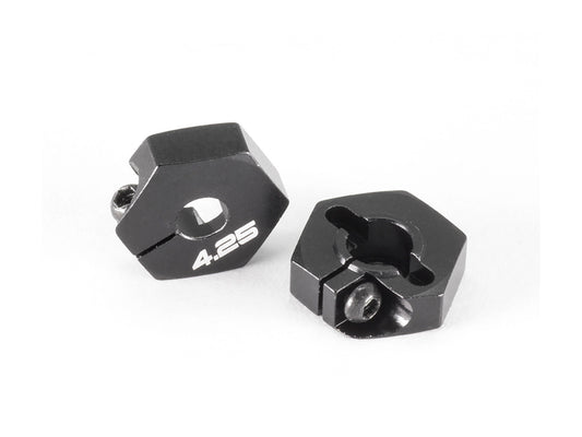 T101 - ALUMINUM HEX WHEEL HUB (4.25mm/BLACK/2pcs)