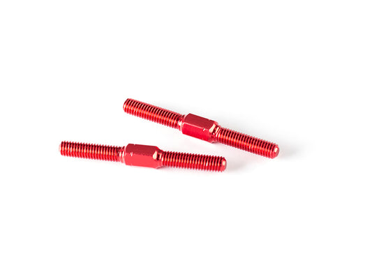 T118 - ALUMINUM TURNBUCKLE M3x30mm (RED / 2pcs)