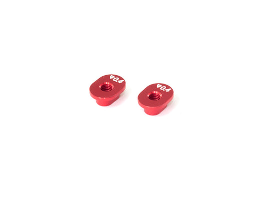 T222-0.4 - ALU SHOCK MOUNT BUSHING 0.4mm (2pcs)