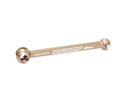 T313 - ALU CVD DRIVE SHAFT 43mm (Hard Anodized)